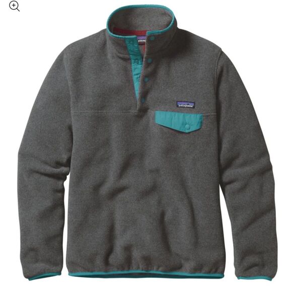 Patagonia Tops - Patagonia Lightweight Synchilla Snap-T Pullover
In Nickel W/Epic Blue M